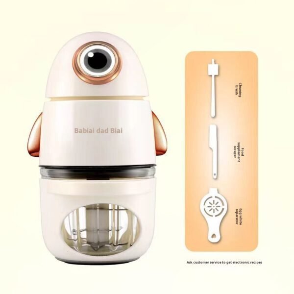 Dad loves baby food machine, baby multi-functional mini home electric garlic puree grinder, Minion food processor - Image 4