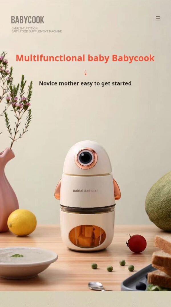 Dad loves baby food machine, baby multi-functional mini home electric garlic puree grinder, Minion food processor - Image 5