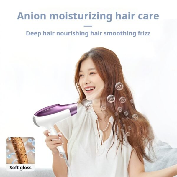Superman hair dryer for household use, high wind capacity, fast drying, negative ion, high-power 2000w, hair dryer cylinder folding RD1822 - Image 4