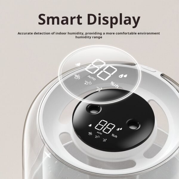 New 6.8L large capacity humidifier USB dual spray home dormitory office bedroom desktop with night light - Image 2