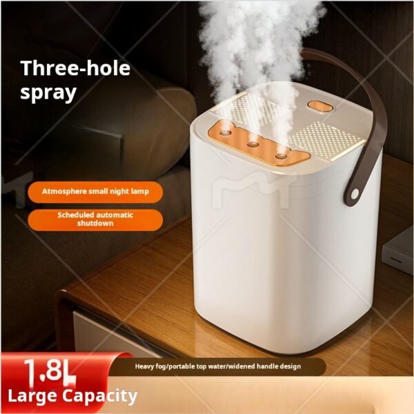 New humidification three spray humidifier usb large capacity household dormitory bedroom office night light humidification - Image 2