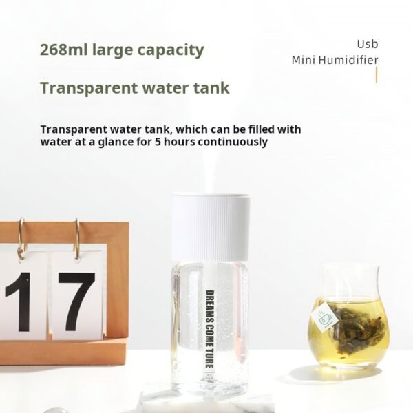 Never forget USB humidifier, home bedroom, office, desktop, student dormitory, car mounted humidification, large spray mini - Image 3