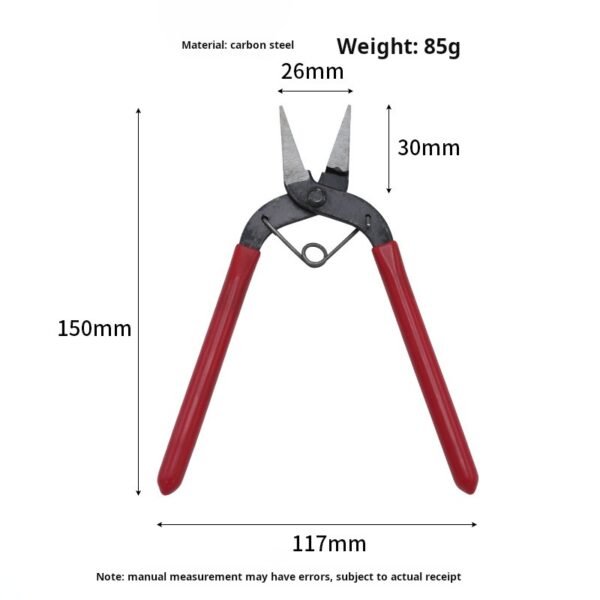 DIY pliers, handmade multifunctional tool, pointed nose, toothless flat mouth pliers, jewelry, opening ring, hanging ring - Image 2
