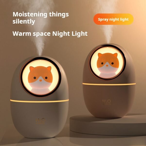 Cute Pet Space Cabin Humidifier Small Home Silent Bedroom Large Capacity Pregnant Women and Infants Office Desktop USB - Image 2