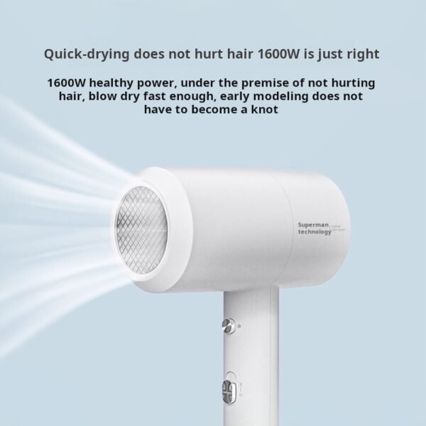 Superman hair dryer, household high-power hotel, hotel, dormitory, student air duct, cold and hot air blower - Image 4