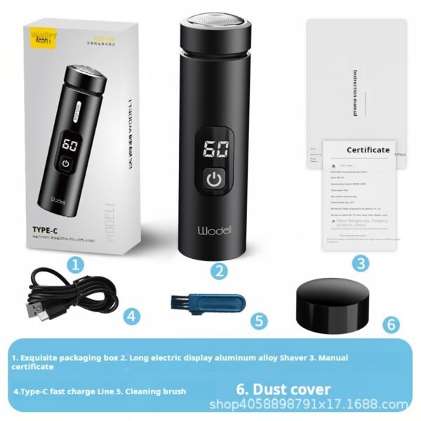 High end digital shaver, electric mini fully automatic charging, high-power shaver, portable trimming tool for home use - Image 4