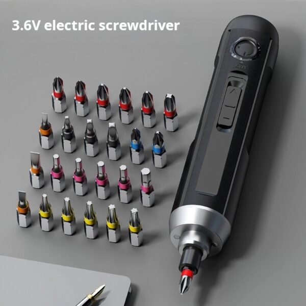 Deli DL667001A/B electric screwdriver, small rechargeable electric screwdriver, household electric screwdriver set, electric