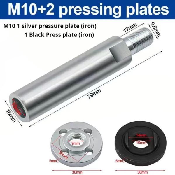 Complete list of accessories for universal 100 type angle grinder, cutting machine disassembly, socket extension rod, wrench tool, electric artifact - Image 2