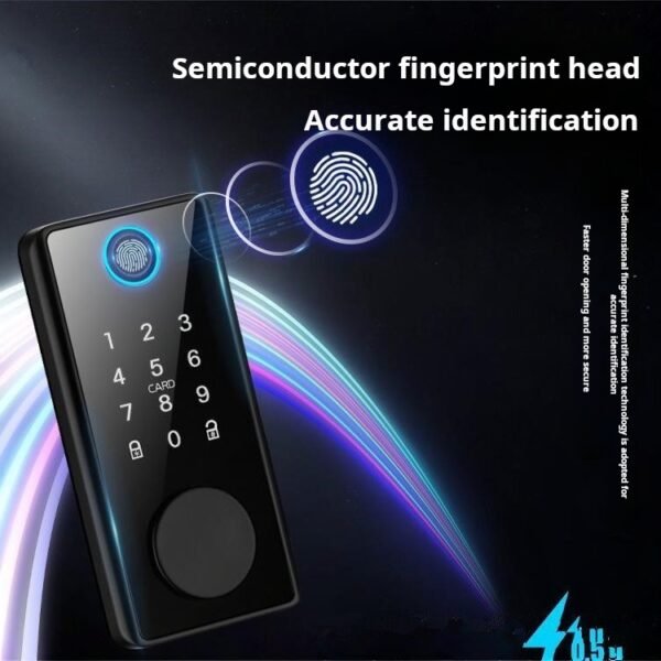Intelligent fingerprint lock, fully automatic American standard lock, password key, card swiping lock, channel warehouse door lock - Image 3