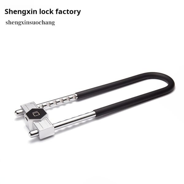 Fingerprint glass door lock, shopping mall office building fingerprint U-shaped lock, intelligent Bluetooth motorcycle U-shaped lock - Image 4