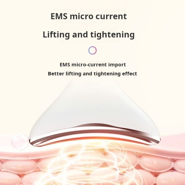 EMS Microcurrent Neck Beauty Instrument Neck Pattern Instrument Constant Temperature Hot Apply Neck and Face Tightening Massage Color Light Rejuvenation Beauty Instrument - Image 3