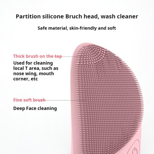 Electric facial cleanser, facial massage device, USB charging eye beauty device, home beauty device, silicone facial cleanser - Image 2