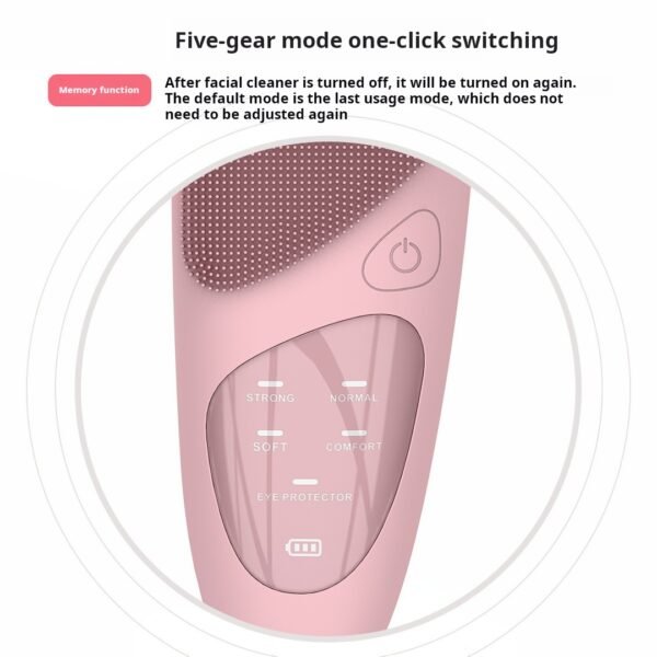 Electric facial cleanser, facial massage device, USB charging eye beauty device, home beauty device, silicone facial cleanser - Image 3