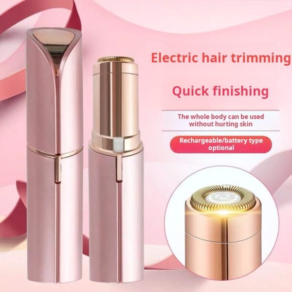 New lipstick shaver, portable electric eyebrow trimmer, lipstick hair remover, goddess hair trimmer - Image 2