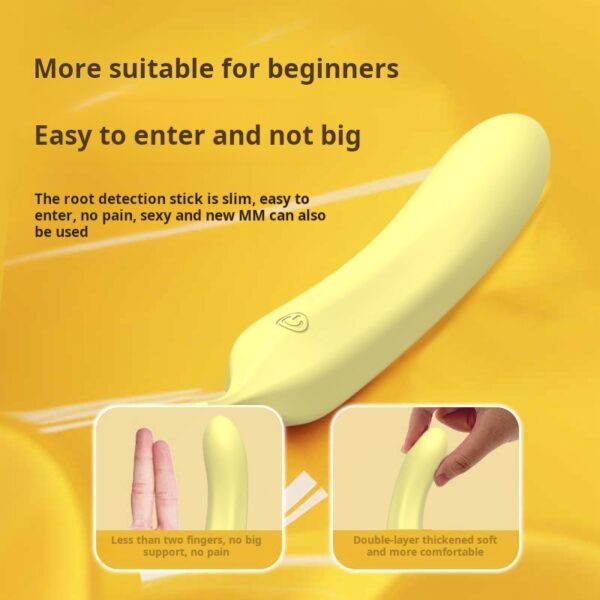 New liquid all inclusive adhesive fruit banana vibrator, adult sex toy, female masturbator - Image 2