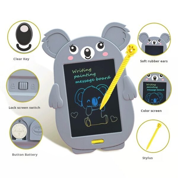 Kitten Cartoon Koala LCD Drawing Board LCD Writing Board Puzzle Graffiti Electronic Early Education Drawing Student Message Board - Image 4