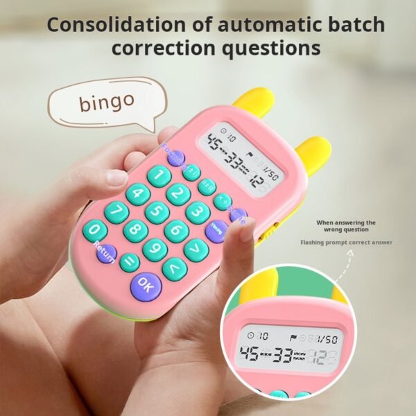 Children's mental arithmetic treasure addition, subtraction, multiplication, division calculator, puzzle math early education machine, intelligent learning machine - Image 2