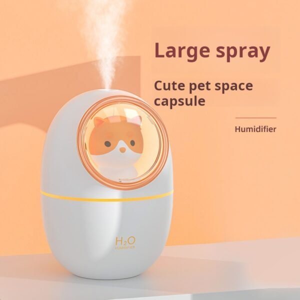 Cute Pet Space Cabin Humidifier Small Home Silent Bedroom Large Capacity Pregnant Women and Infants Office Desktop USB - Image 5